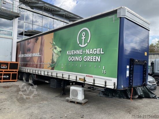 Open semitrailer with tarp KöGEL MEGA TRAILER 15.00 LANG, SAF, HUBDACH, MIETKAUF MGL.