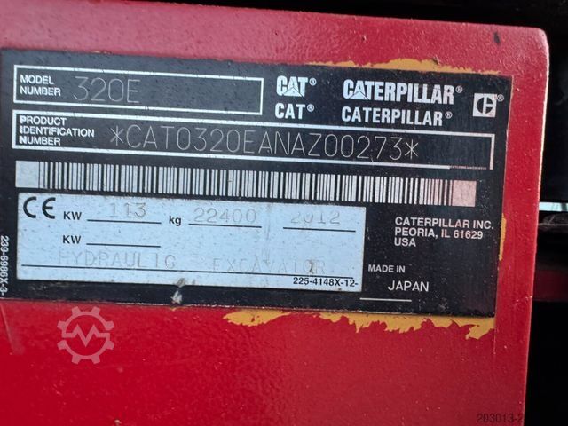 Chain excavator CATERPILLAR 320E Kettenbagger *Abbruch *Long Arm *Hubkabine