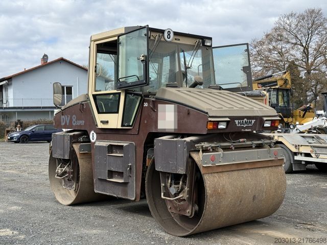 Single drum roller HAMM DV 08 Super Walze 12 Ton *Vibrator *Streuer