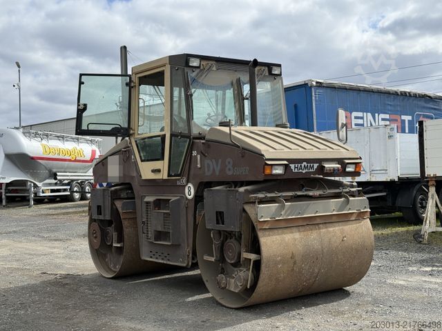 Single drum roller HAMM DV 08 Super Walze 12 Ton *Vibrator *Streuer