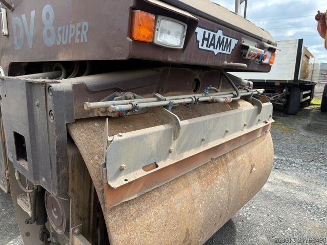Single drum roller HAMM DV 08 Super Walze 12 Ton *Vibrator *Streuer