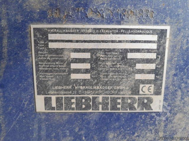 Mobilbagger LIEBHERR A918 Compact Litronic Mobilbagger 18 T *Schnellw