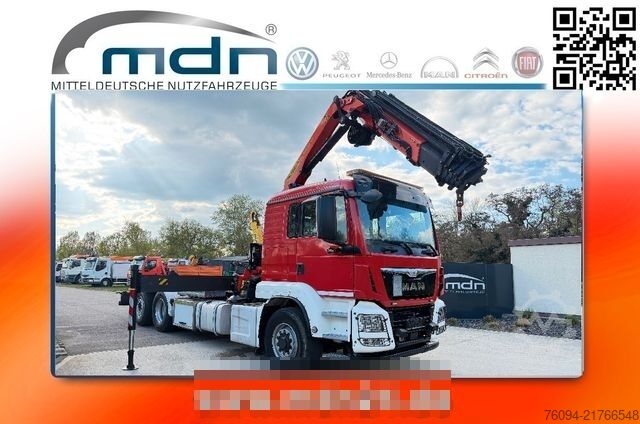 Truck mounted crane MAN TGS 26.440 6x4 ALLRAD KRAN 21m Seilwinde 5./6.