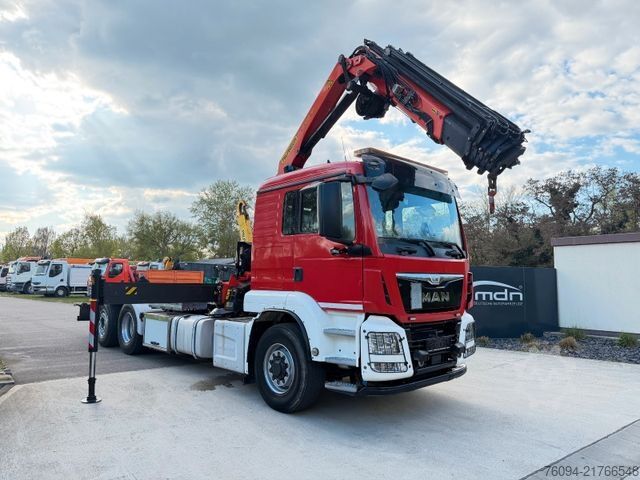 Truck mounted crane MAN TGS 26.440 6x4 ALLRAD KRAN 21m Seilwinde 5./6.