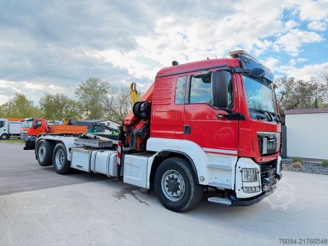 Truck mounted crane MAN TGS 26.440 6x4 ALLRAD KRAN 21m Seilwinde 5./6.