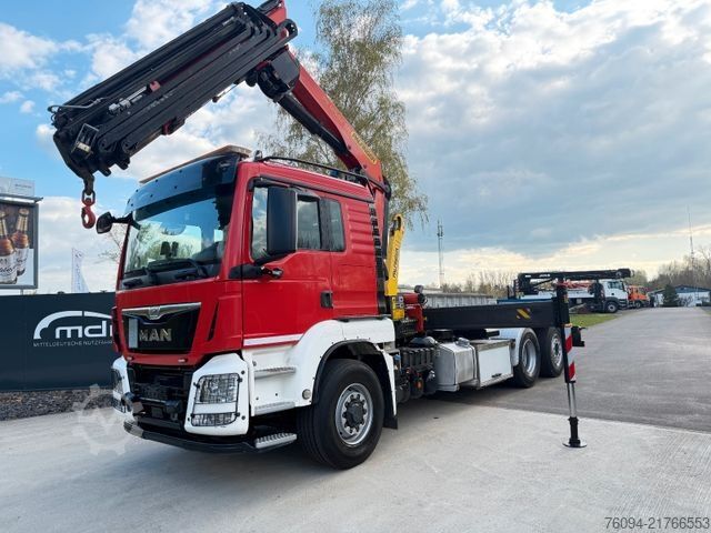 Abrollkipper MAN TGS 26.440 6x4 ALLRAD KRAN 21m Seilwinde 5./6.