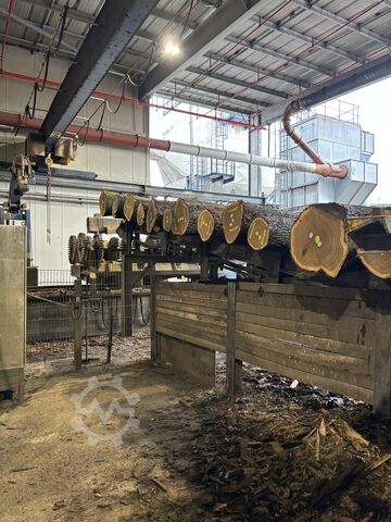 Debarking machine with root reducer Baljer & Zembrod
