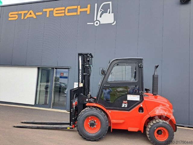 Rough terrain forklift truck Hangcha CPCD35-XW98C-RT4