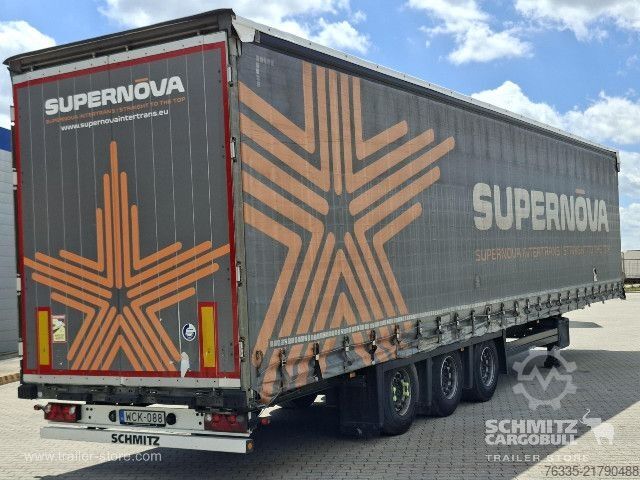 Open semitrailer with tarp Schmitz Cargobull Curtainsider Mega