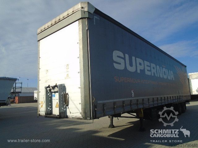 Open semitrailer with tarp Schmitz Cargobull Curtainsider Mega