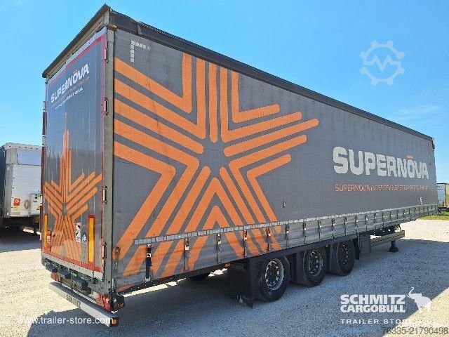Open semitrailer with tarp Schmitz Cargobull Curtainsider Mega