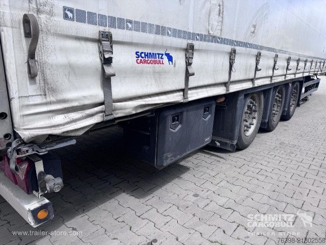 Open semitrailer with tarp Schmitz Cargobull Curtainsider Mega