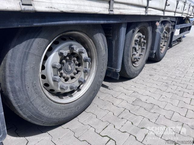 Open semitrailer with tarp Schmitz Cargobull Curtainsider Mega