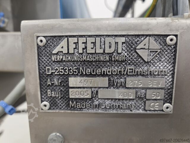 Affeldt vertical packaging machine Affeldt counter + vertical packaging machine