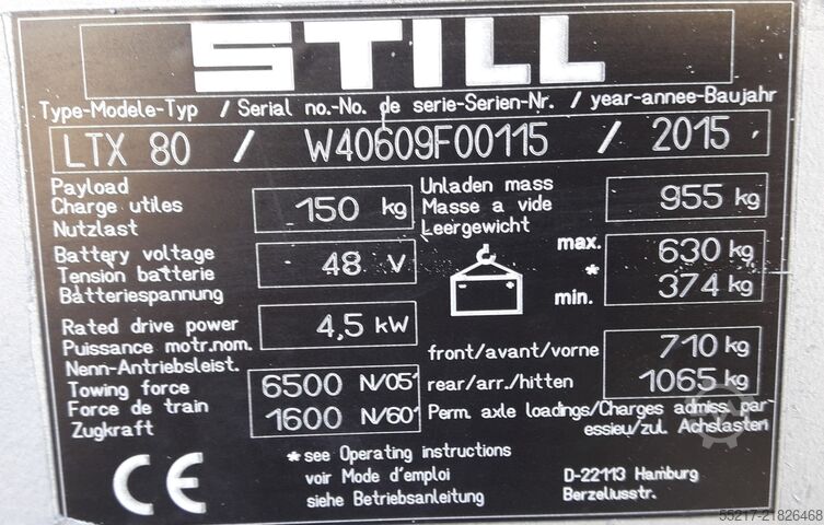 Schlepper STILL LTX 80