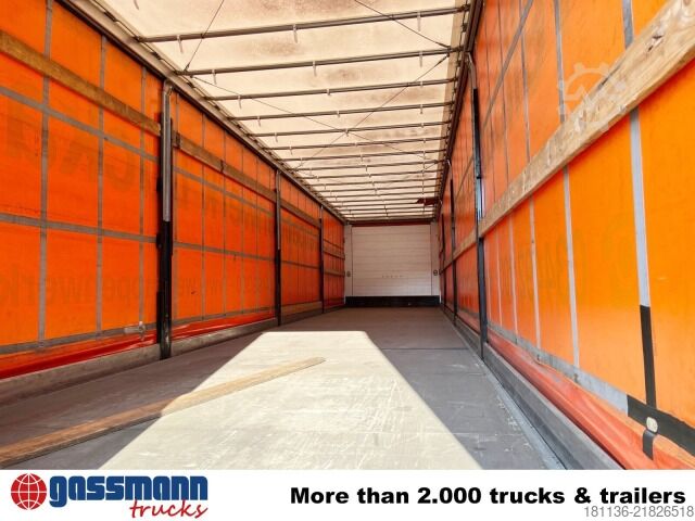 Open semitrailer with tarp Ackermann PS-F 5.3/13.5 EZG SPS, Edscha-Verdeck, Lenkachse,