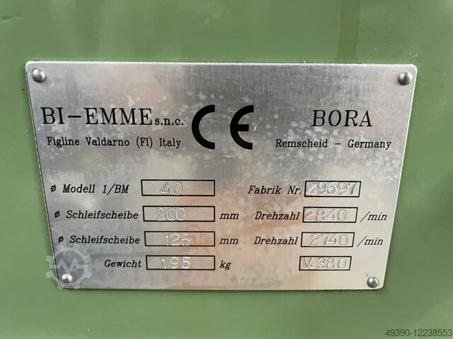 Tool grinding machine, spiral drill grinding machine up to Ø 40 mm, drill grinding machine BORA -- BI-EMME 1/BM 40