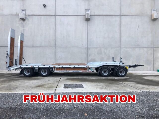 Low loader trailer Möslein T 4 VB H1  neuer 4 Achs Tieflader hydraulischen Rampen