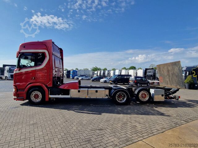 Chassis with cab Scania R580 V8 NGS Highline 6x2*4 - Chassis - Loadlift...