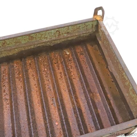 Gebrauchte Stapelboxen Stahl feste Konstruktion mit vier geschlossenen Wänden, L: 1050, B: Kruizinga 98-8088GB