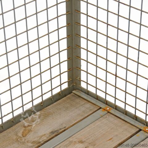 Gebrauchte Gitterbox Feste Konstruktion Pool-Gitterbox UIC-Norm 435-3 2 Klappen an 1 Kruizinga 99-003GB-ORG-10