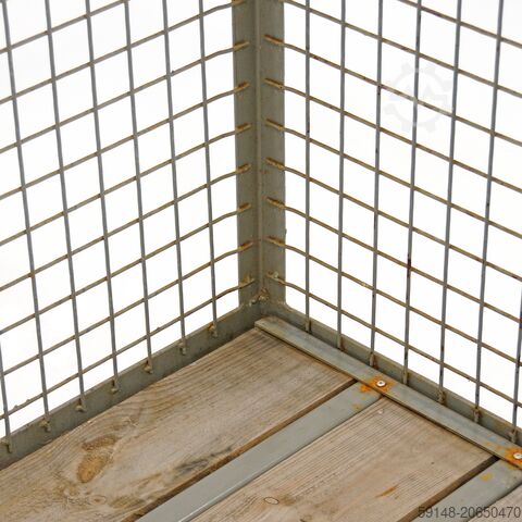 Gebrauchte Gitterbox Feste Konstruktion Pool-Gitterbox UIC-Norm 435-3 2 Klappen an 1 Kruizinga 99-003GB-ORG-4