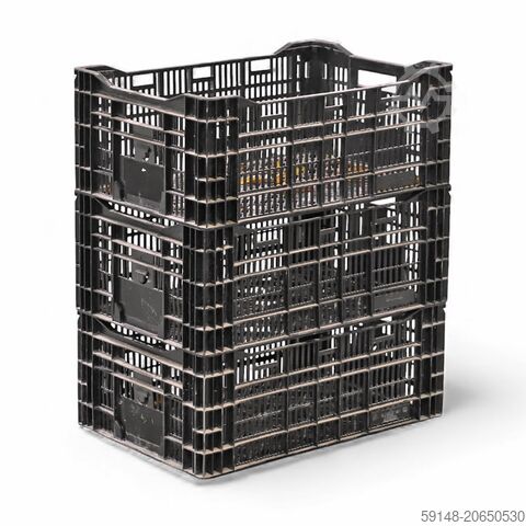 Gebrauchte Eurobehälter perforierte Wände und Boden, L: 600, B: 400, H: 240 (mm).  45ltr, Kruizinga 99-6287GB-PAL