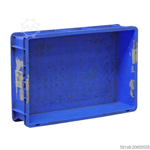Gebrauchte Eurobehälter alle Wände geschlossen, L: 600, B: 400, H: 150 (mm).  26ltr, L: Kruizinga 99-7044GB-PAL