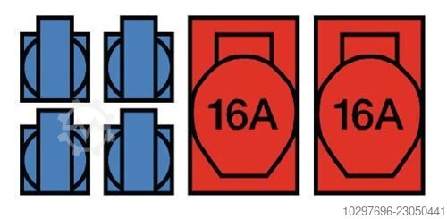 Plastic wall-mounted distributor screw connection - 1 piece  