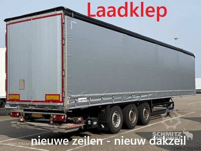 Open semitrailer with tarp Schmitz Cargobull Curtainsider Standard Ladebordwand