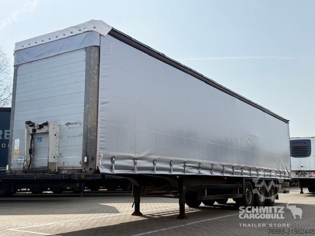 Open semitrailer with tarp Schmitz Cargobull Curtainsider Standard Ladebordwand