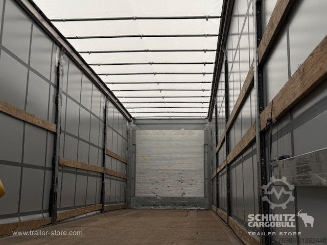 Open semitrailer with tarp Schmitz Cargobull Curtainsider Standard Ladebordwand