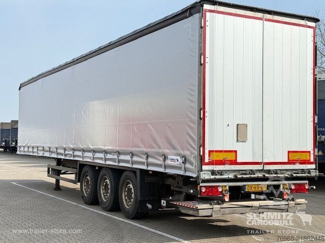 Open semitrailer with tarp Schmitz Cargobull Curtainsider Standard Ladebordwand