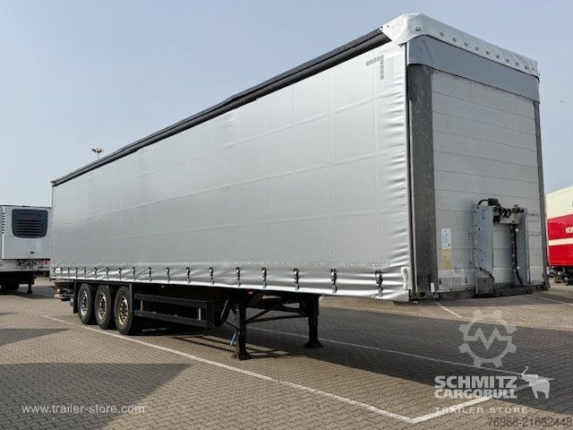 Open semitrailer with tarp Schmitz Cargobull Curtainsider Standard Ladebordwand