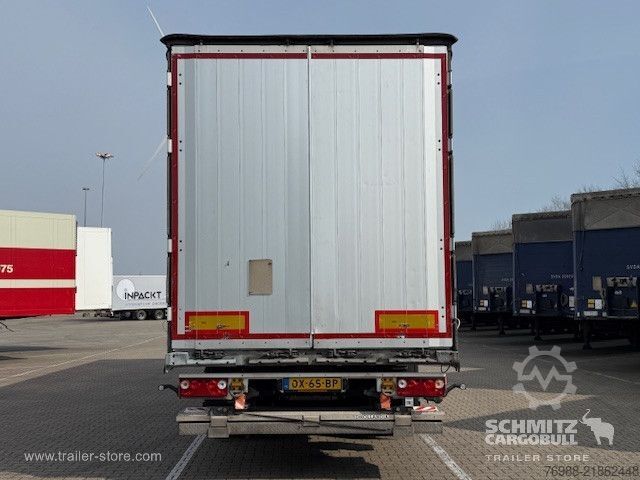 Open semitrailer with tarp Schmitz Cargobull Curtainsider Standard Ladebordwand