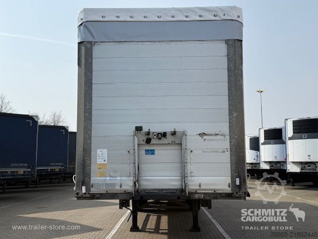 Open semitrailer with tarp Schmitz Cargobull Curtainsider Standard Ladebordwand