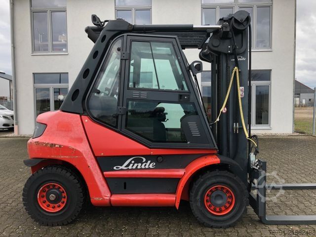 Front loader forklift LINDE H60D 396_Diesel_ Heizung_4. Ventil_ Deutz_ Waage