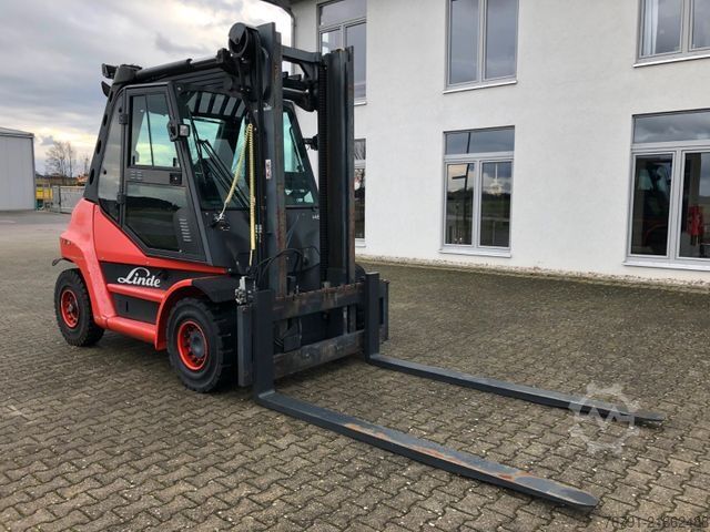 Front loader forklift LINDE H60D 396_Diesel_ Heizung_4. Ventil_ Deutz_ Waage