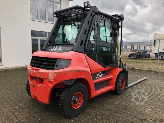 Front loader forklift LINDE H60D 396_Diesel_ Heizung_4. Ventil_ Deutz_ Waage