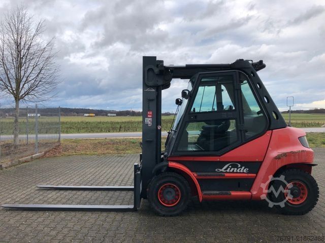 Front loader forklift LINDE H60D 396_Diesel_ Heizung_4. Ventil_ Deutz_ Waage