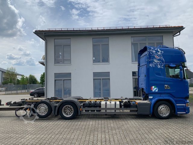 Swap body truck SCANIA R 490 6x2 Jumbo_ Topline_ Lenk- + Liftachse
