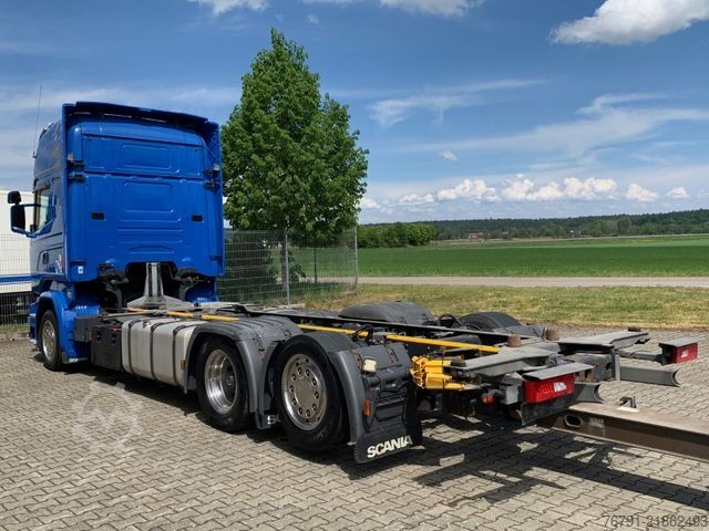 Swap body truck SCANIA R 490 6x2 Jumbo_ Topline_ Lenk- + Liftachse