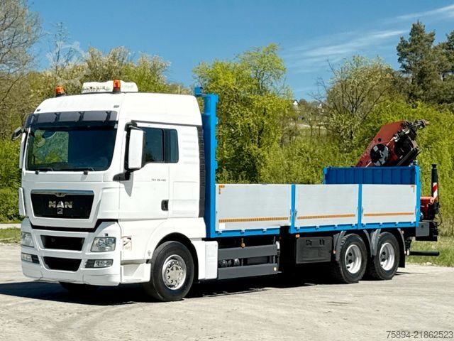 Truck mounted crane MAN TGX 28.480 Pritsche 7,10 m+ PK 27002/FUNK * TOP