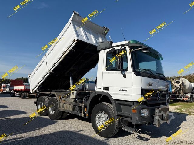 Tipper truck Mercedes-Benz Actros 3344 KIPPER 6x4 Bordmatik EU5