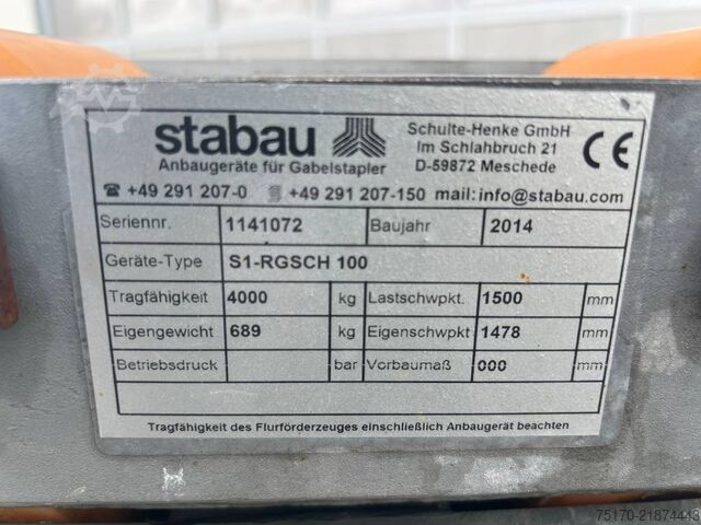 Stabau roller tracks / fork shoes with rollers 4 t 2014 Stabau Rollenschienen / Gabelschuhe mit Rollen 4 to 2014