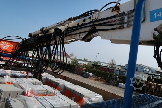 Auflieger mit offener Pritsche RENDERS Baustoffpritsche Rollkran Kennis 14 aus 2010