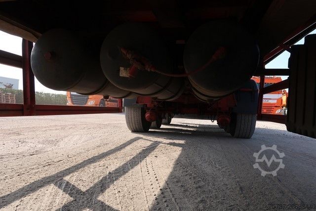 Auflieger mit offener Pritsche RENDERS Baustoffpritsche Rollkran Kennis 14 aus 2010