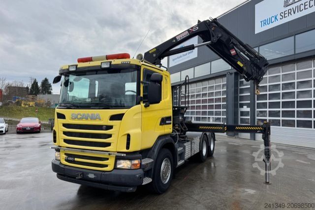 Truck mounted crane SCANIA G480 6x4 SWS KIPPER/KRAN/SZM HIAB244-5