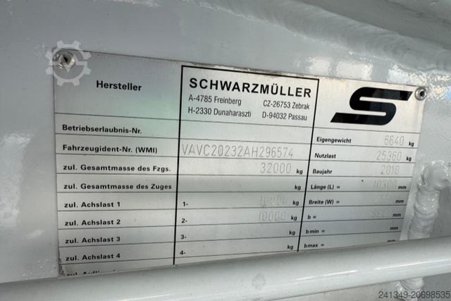 Tankauflieger SCHWARZMÜLLER Tank 32'770L 3 Kammern