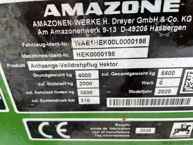 Plows Amazone Hektor 1000 S 7-Schar